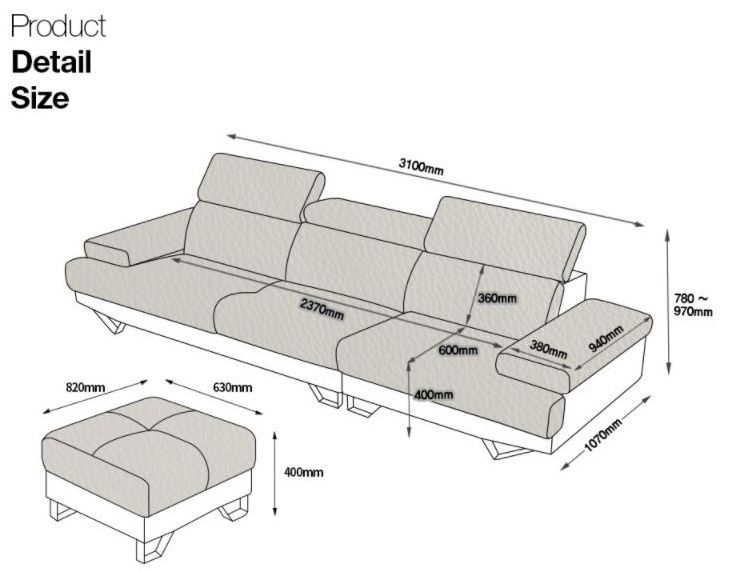 Mẫu ghế sofa da hiện đại HNS14 