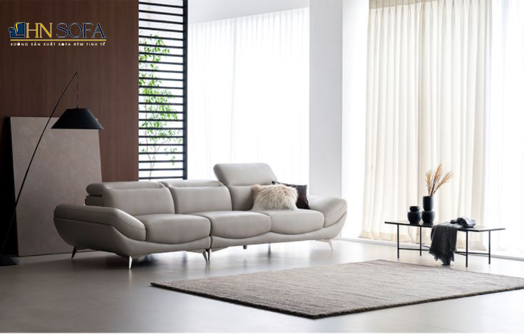 mẫu ghế sofa văng giả da HNS19 là sự lựa chọn tuyệt vời cho không gian phòng khách. 