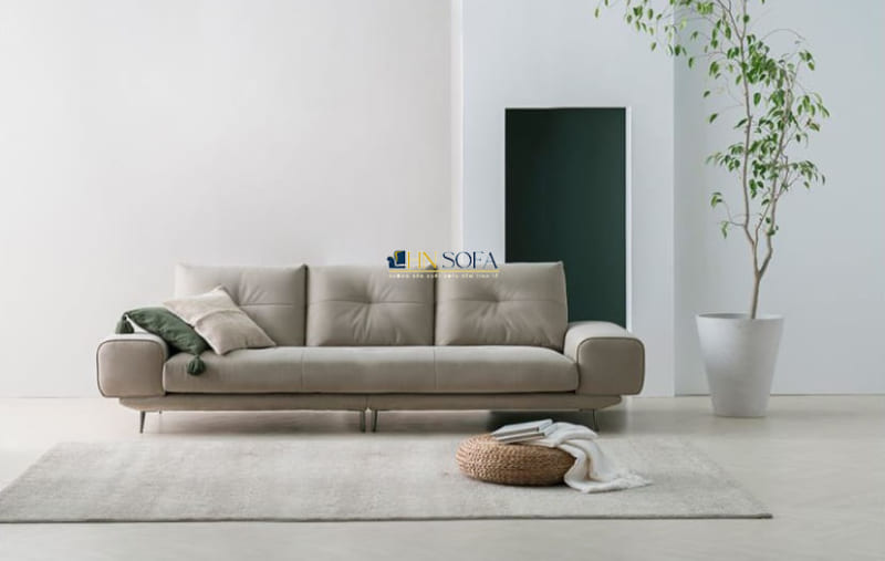 Sofa văng nỉ 2 chỗ thiết kế kiểu mới HNSN15