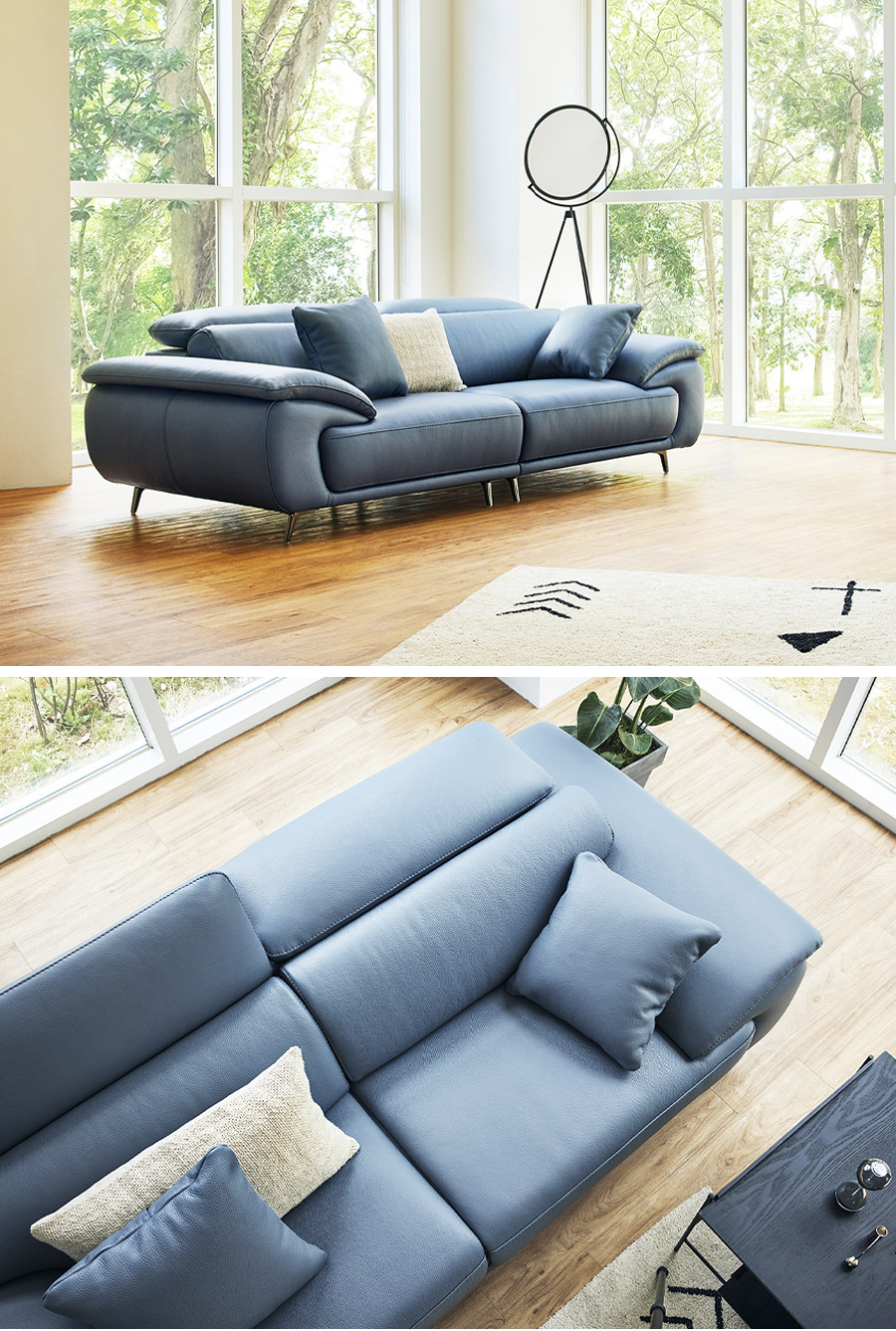 Mẫu sofa văng 2 chỗ da Hàn Quốc HNS29