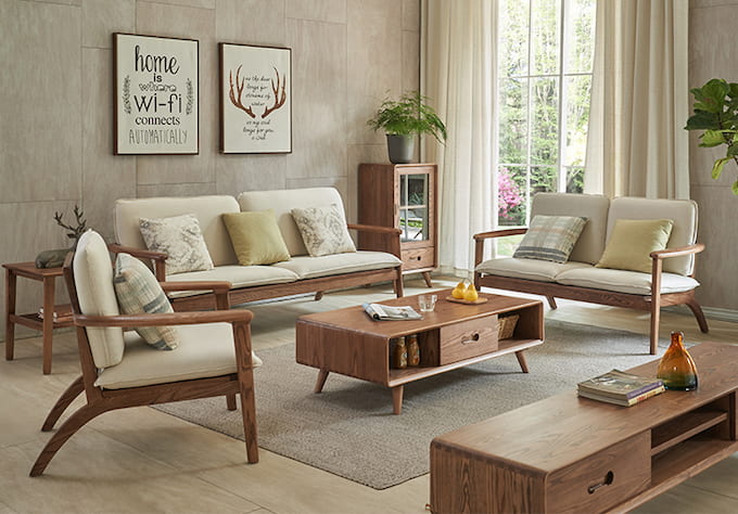 Mẫu sofa gỗ với thiết kế kiểu dáng hiện đại đang rất được ưa chuộng