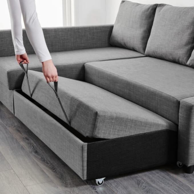 Mẫu sofa giường thông minh nỉ Hàn HNSG01