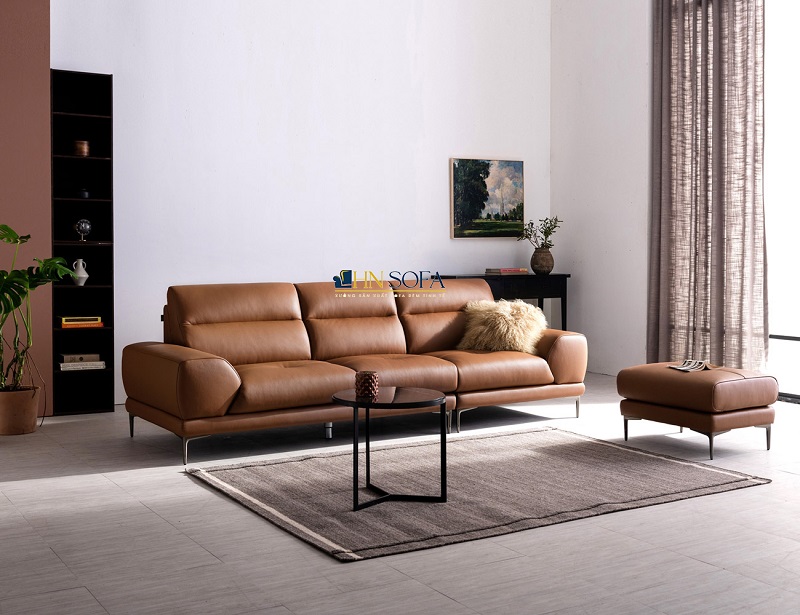 Sofa văng da đẹp HNS117