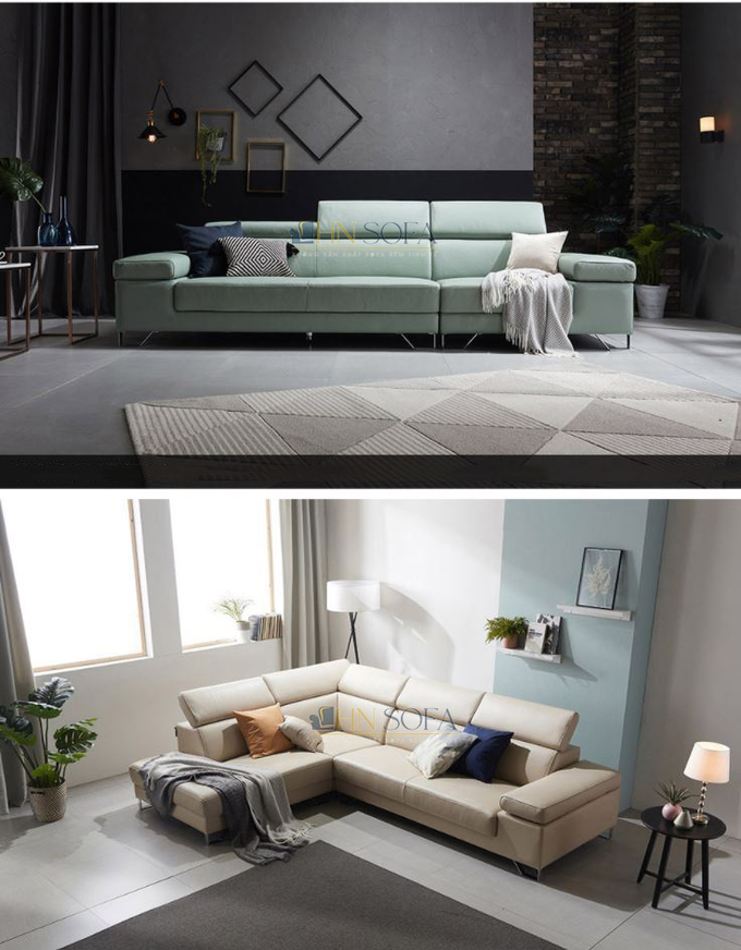 Phòng khách chung cư có diện tích lớn phù hợp để bày trí 2-3 ghế sofa da